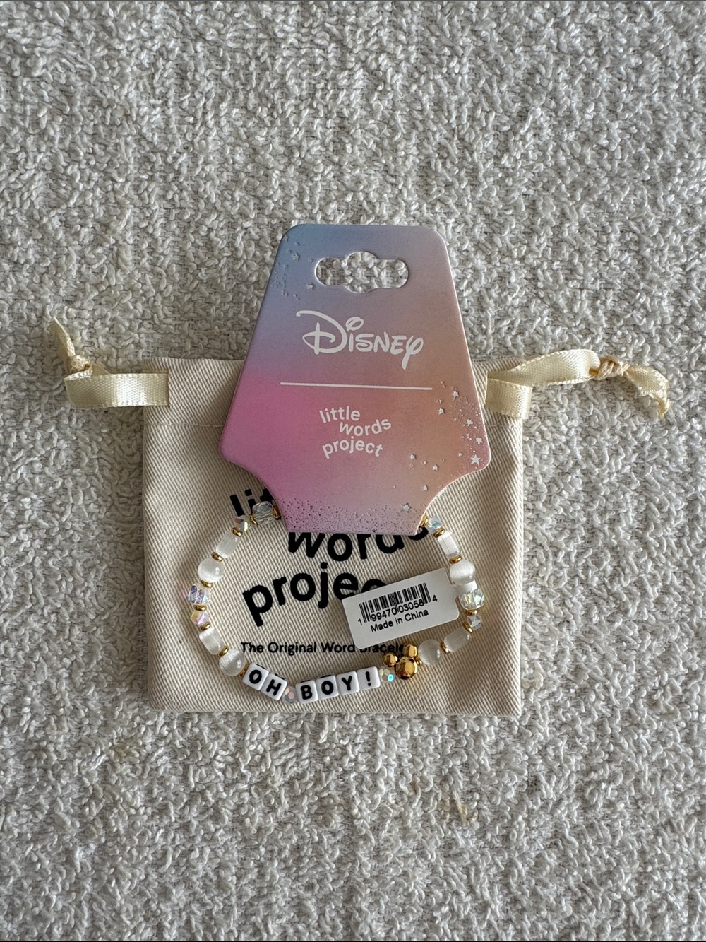 Little Words Project x Disney Parks “Oh Boy” Mickey Mouse Beaded Bracelet